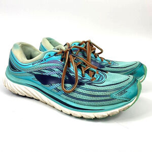 Women's Brooks Glycerin 15 Running Shoes Teal Blue Running Sneakers Size 9.5